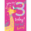 Picture of YOURE 3 TODAY HIP HIP HOORAY
